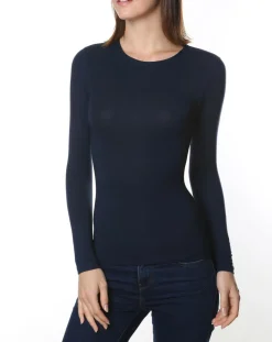 T-Shirt Manon en Micromodal bleu-Mare Clearance