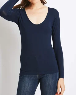 T-Shirt Marion en Micromodal bleu-Mare Online