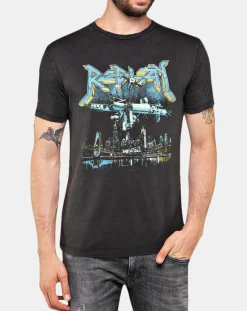 Homme Replay T-Shirts^T-Shirt Metalik noir