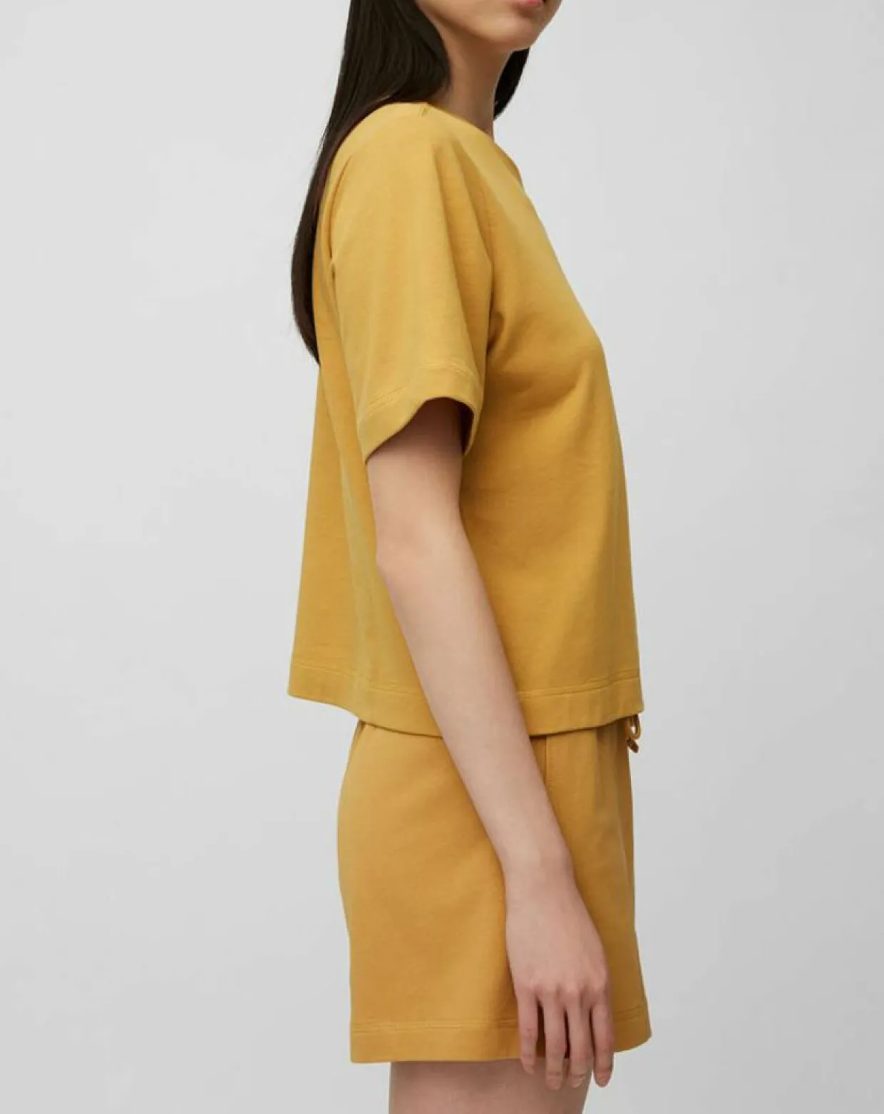 T-Shirt oversize jaune-Marc O'Polo New