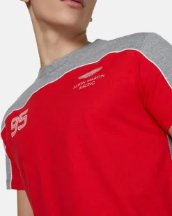 Homme Hackett London T-Shirts^T-Shirt Poit 95 Aston Martin Racing gris/rouge