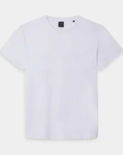 T-Shirt Regular Fit Aston Martin Racing embossé blanc-Hackett London