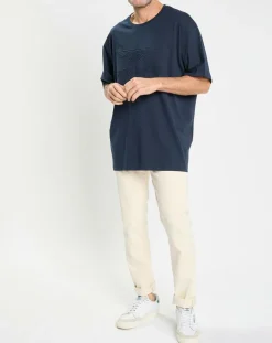 T-Shirt Regular Fit Aston Martin Racing embossé bleu marine-Hackett London Hot