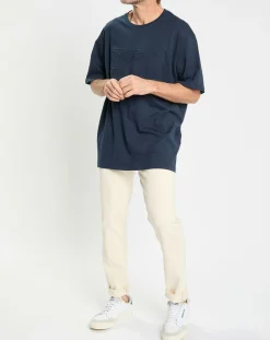 T-Shirt Regular Fit Aston Martin Racing embossé bleu marine-Hackett London Hot
