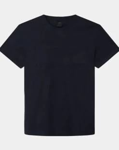 T-Shirt Regular Fit Aston Martin Racing embossé bleu marine-Hackett London Hot
