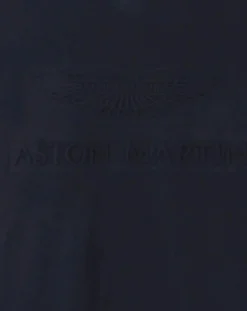 T-Shirt Regular Fit Aston Martin Racing embossé bleu marine-Hackett London Hot