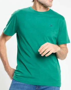 Homme Hackett London T-Shirts^T-Shirt Regular Fit uni Yok vert vif
