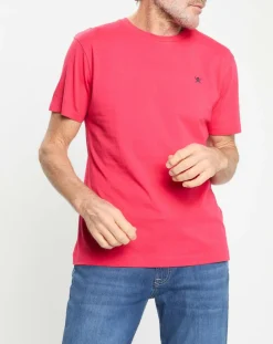 T-Shirt Regular Fit uni Yok rose fushia-Hackett London Best