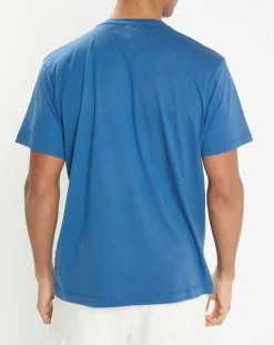 Homme Hackett London T-Shirts^T-Shirt Regular Fit uni Yok bleu moyen