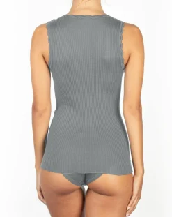 Femme Mare T-Shirts^T-shirt sans manches Laine Mérinos mélangée gris