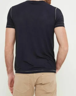 Homme MCS T-Shirts^T-Shirt Seams marine