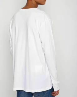 T-Shirt Smu Streif blanc-Napapijri