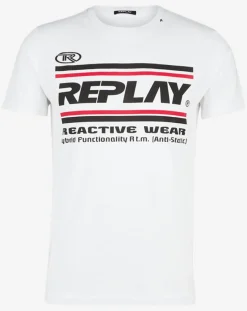 Homme Replay T-Shirts^T-Shirt Sport blanc