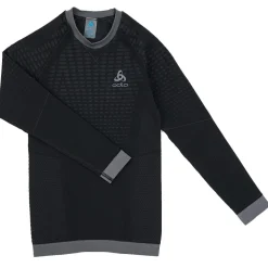 Enfant Odlo Garçon^T-Shirt technique Evolution Warm Seconde peau noir/graphite