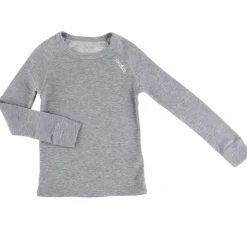 Enfant Odlo Garçon^T-Shirt technique manches longues Warm gris mélangé