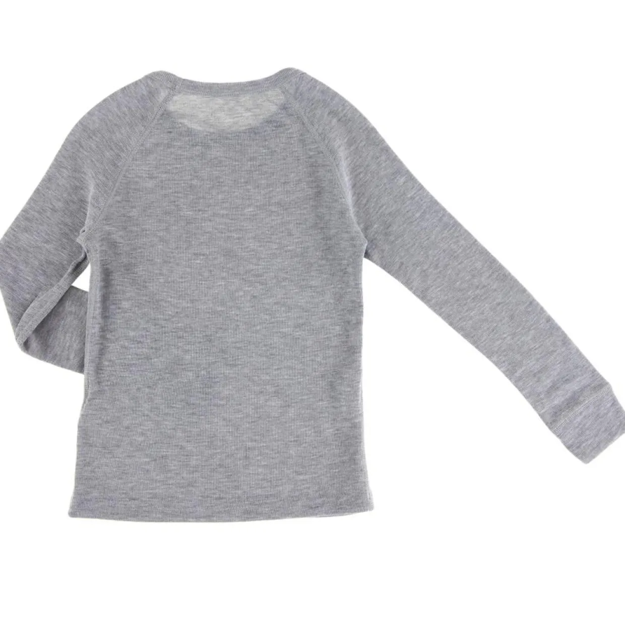 Enfant Odlo Garçon^T-Shirt technique manches longues Warm gris mélangé