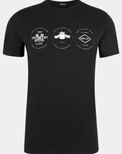 Homme Replay T-Shirts^T-Shirt Tri Logo Cent noir