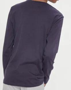 T-Shirt Uni Coton Organic bleu marine-Marc O'Polo Discount