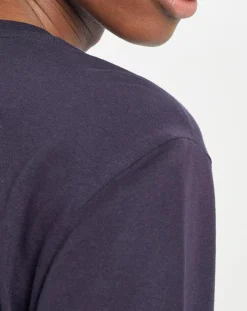 T-Shirt Uni Coton Organic bleu marine-Marc O'Polo Discount