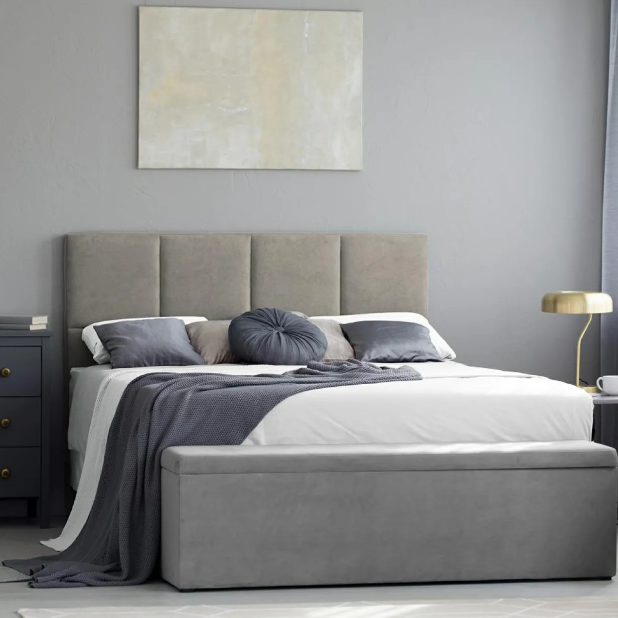 Tête de lit Barletta crème - 160x120 cm-Mazzini Sofas Discount