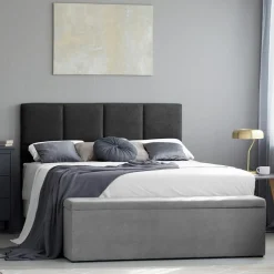 Tête de lit Barletta noire - 160x120 cm-Mazzini Sofas Outlet