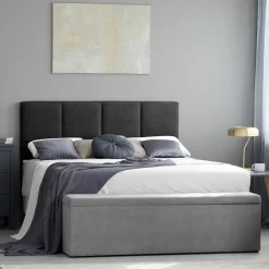 Mazzini Sofas Têtes De Lit^Tête de lit Barletta noire - 140x120 cm