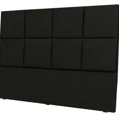 Mazzini Sofas Têtes De Lit^Tête de lit Barletta noire - 140x120 cm