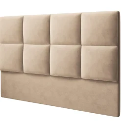 Tête de lit en Velours Begonia beige - 200 cm-Mazzini Sofas Outlet
