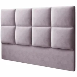 Mazzini Sofas Têtes De Lit^Tête de Lit en Velours Begonia lavande - 140x120 cm