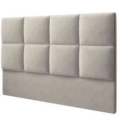 Tête de lit en Velours Begonia beige clair - 160 cm-Mazzini Sofas Hot