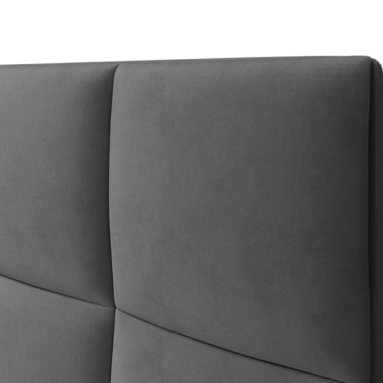 Mazzini Sofas Têtes De Lit^Tête de lit en Velours Begonia gris foncé - 180 cm