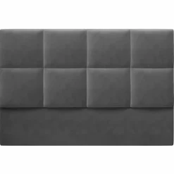 Mazzini Sofas Têtes De Lit^Tête de lit en Velours Begonia gris foncé - 180 cm
