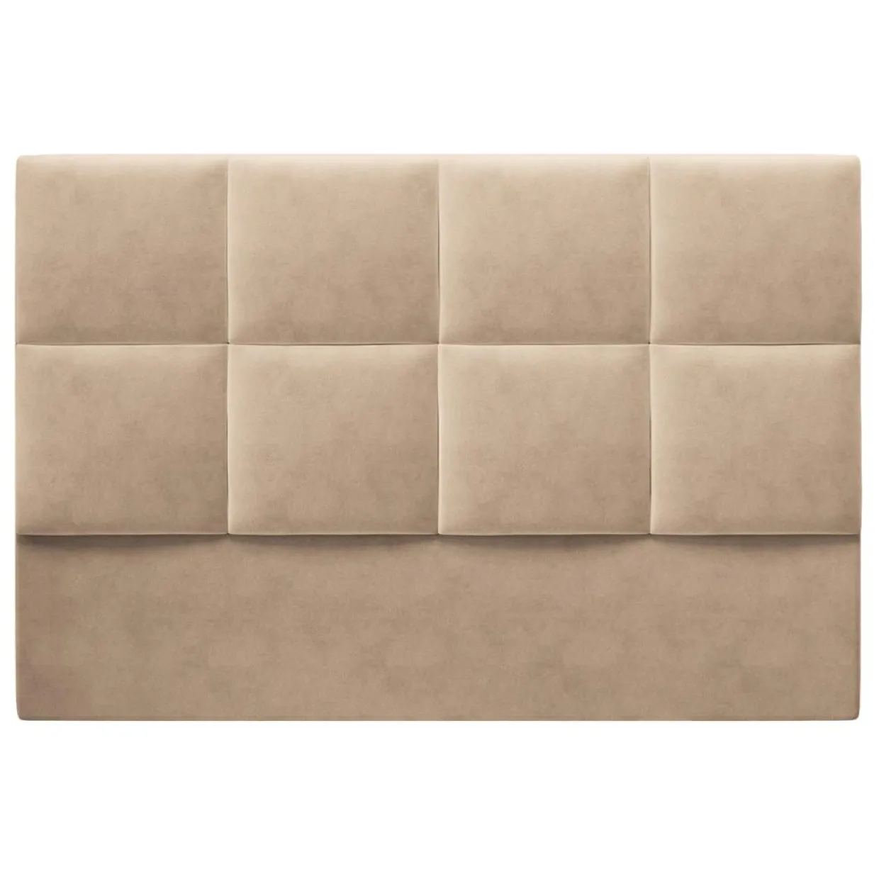 Tête de lit en Velours Begonia beige - 180 cm-Mazzini Sofas