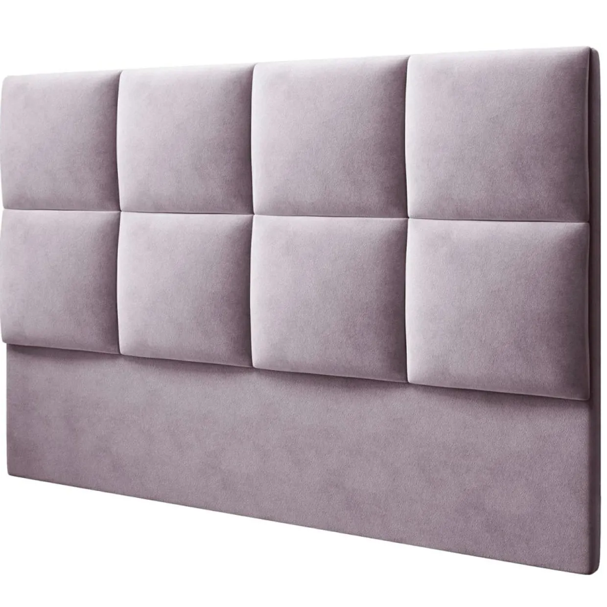 Mazzini Sofas Têtes De Lit^Tête de lit en Velours Begonia lavande - 200x120 cm