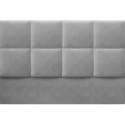 Mazzini Sofas Têtes De Lit^Tête de lit en Velours Begonia gris clair - 200 cm