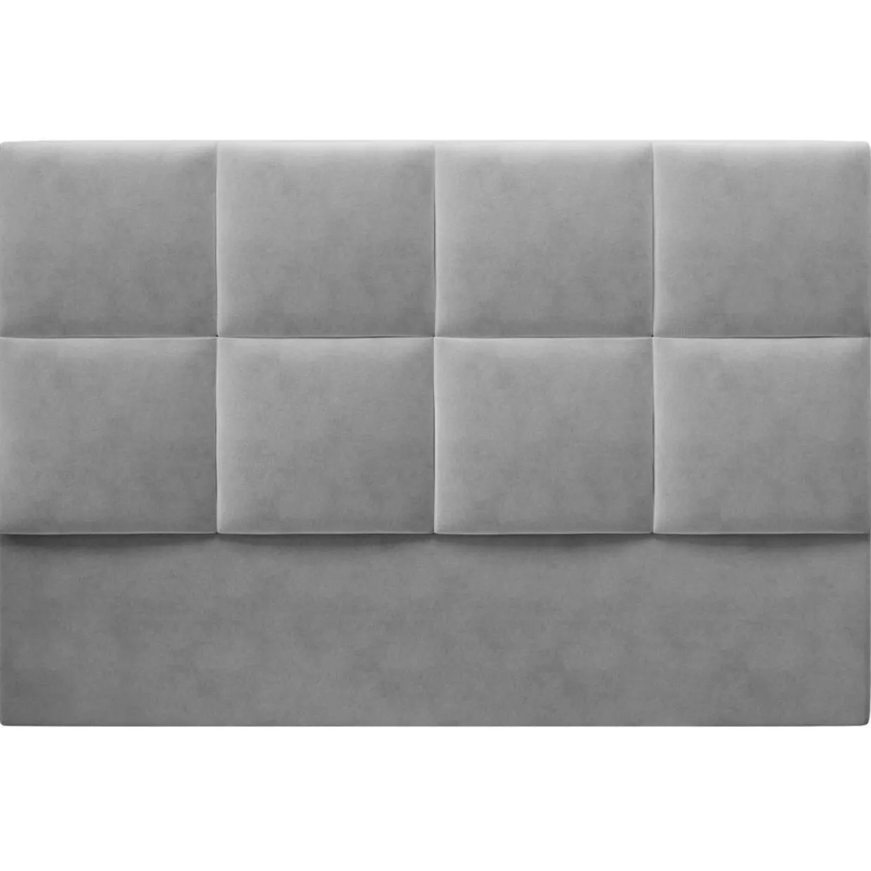 Mazzini Sofas Têtes De Lit^Tête de lit en Velours Begonia gris clair - 200 cm