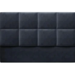 Mazzini Sofas Têtes De Lit^Tête de lit en Velours Begonia bleu foncé - 200x120 cm