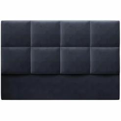 Mazzini Sofas Têtes De Lit^Tête de Lit en Velours Begonia bleu foncé - 140x120 cm