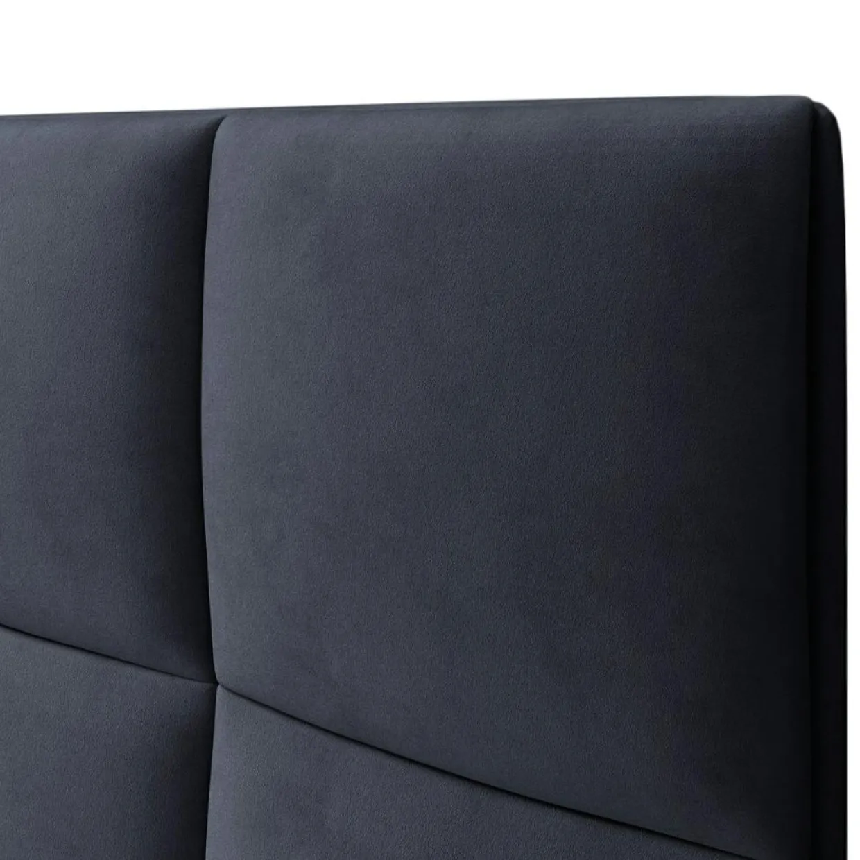 Mazzini Sofas Têtes De Lit^Tête de Lit en Velours Begonia bleu foncé - 140x120 cm