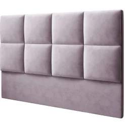 Tête de lit en Velours Begonia lavande - 180x120 cm-Mazzini Sofas Discount