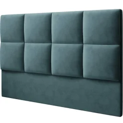Mazzini Sofas Têtes De Lit^Tête de lit en Velours Begonia pétrole - 200x120 cm