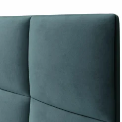 Mazzini Sofas Têtes De Lit^Tête de lit en Velours Begonia pétrole - 200x120 cm