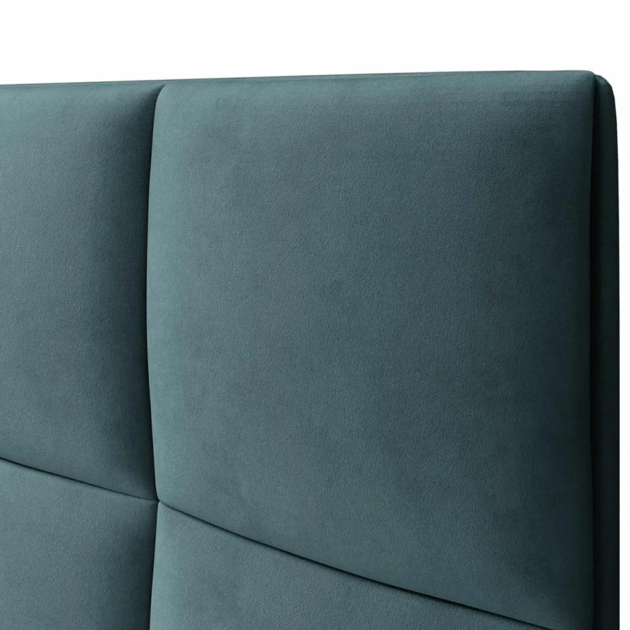 Mazzini Sofas Têtes De Lit^Tête de lit en Velours Begonia pétrole - 200x120 cm