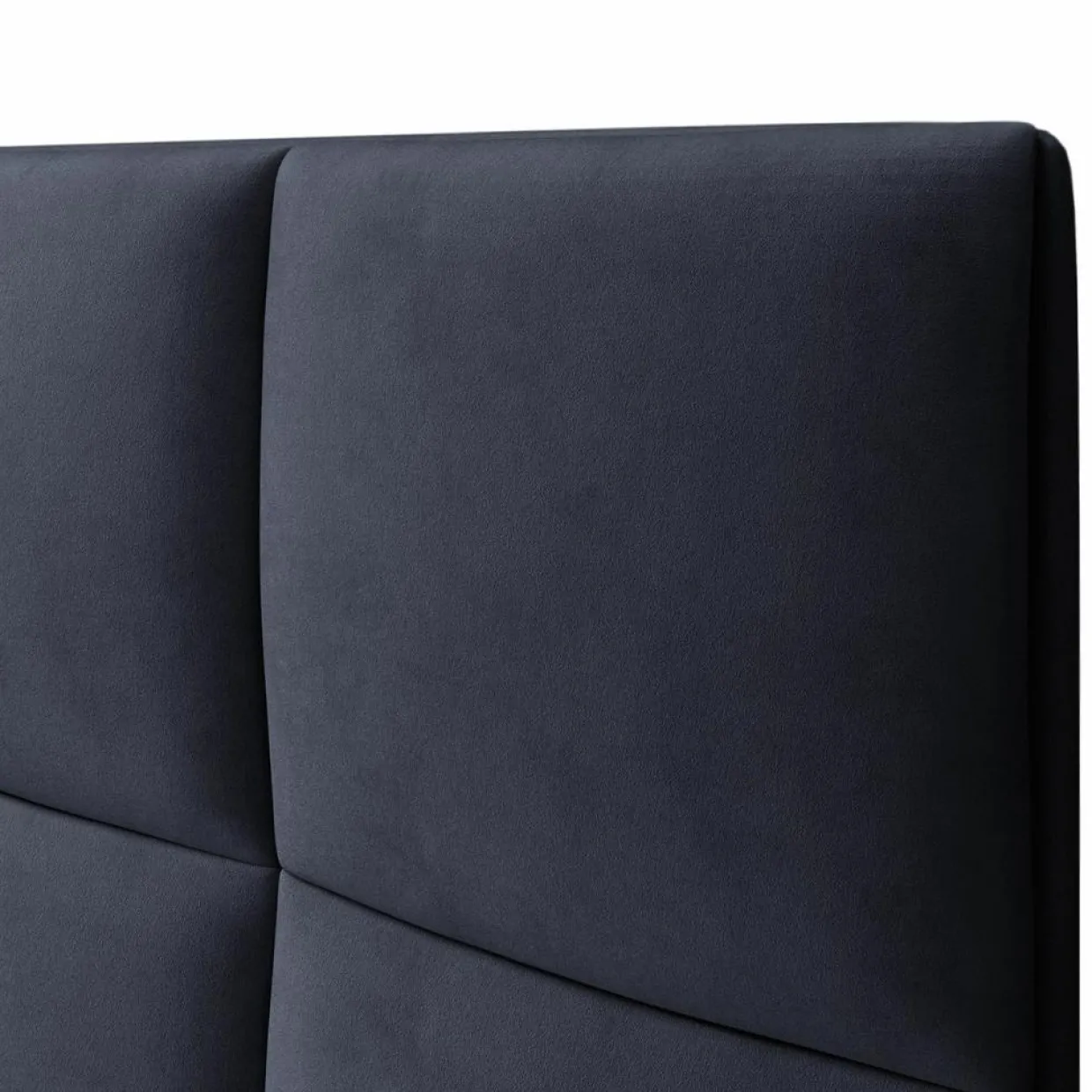 Tête de lit en Velours Begonia bleu foncé - 180x120 cm-Mazzini Sofas Online