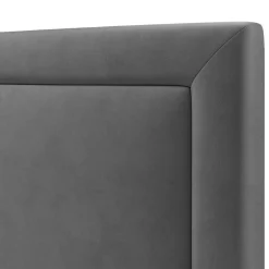Tête de Lit en Velours Primevere gris foncé - 160x120 cm-Mazzini Sofas Clearance