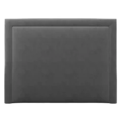 Mazzini Sofas Têtes De Lit^Tête de Lit en Velours Primevere gris foncé - 180x120 cm