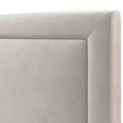 Tête de lit en Velours Primevere beige clair - 160x120 cm-Mazzini Sofas Outlet