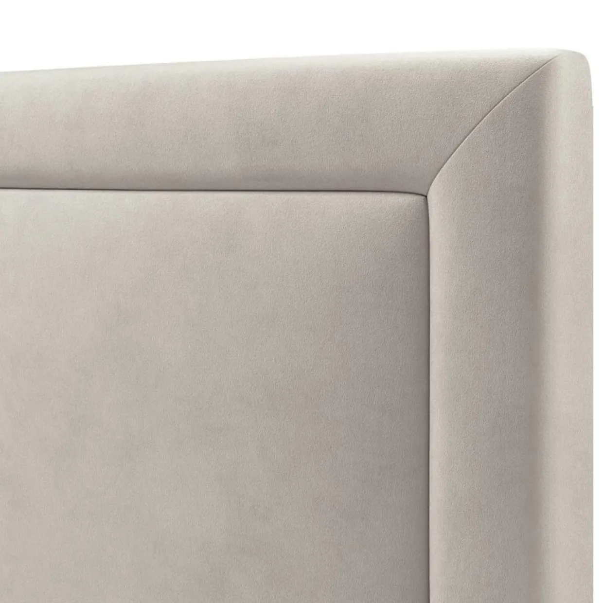 Tête de lit en Velours Primevere beige clair - 160x120 cm-Mazzini Sofas Outlet