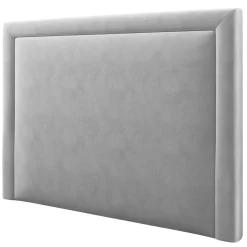 Mazzini Sofas Têtes De Lit^Tête de lit en Velours Primevere gris clair - 180x120 cm