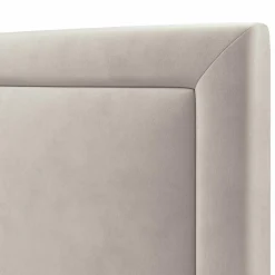 Tête de lit en Velours Primevere beige clair - 200x10x120 cm-Mazzini Sofas Outlet